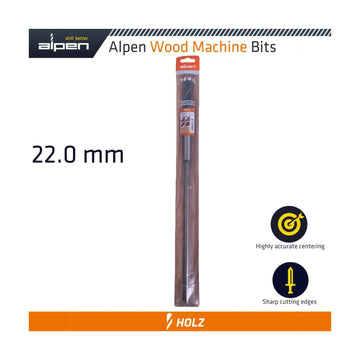 Alpen Wood Machine Drill Bit 22mm X 400mm - image 01