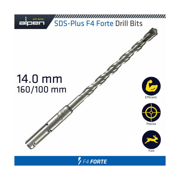 Alpen SDS Plus Hammer F4 160 X 100 14mm Bulk - image 01