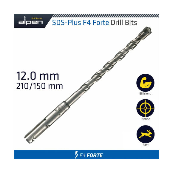 Alpen SDS Plus Bit 210 X 150mm 12mm Bulk - image 01