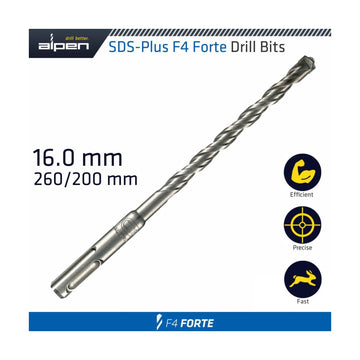 Alpen SDS Plus Bit 260 X 200mm 16mm Bulk - image 01