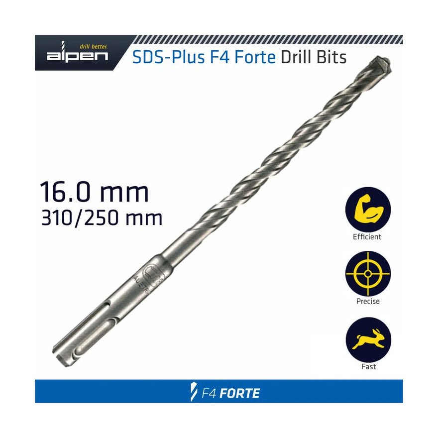 Alpen SDS Plus Bit 310 X 250mm 16mm Bulk - image 01