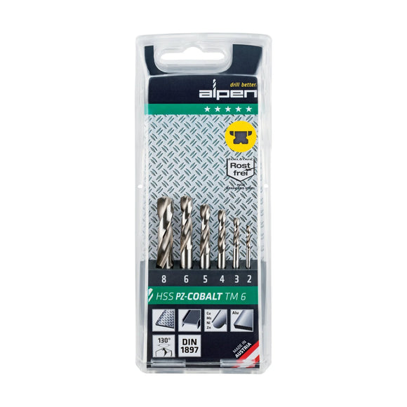 Alpen Cobalt Drill Bit Set 2-8mm Stubby - image 01
