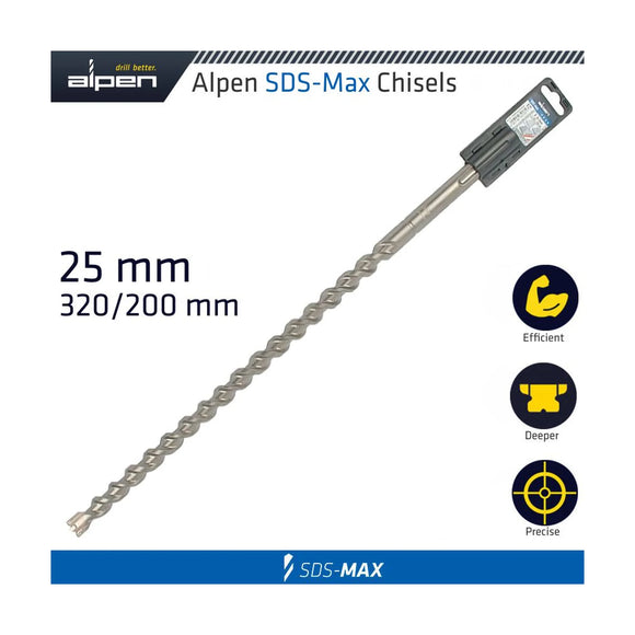 Alpen SDS Max Drill Bit 320X200 25mm - image 01