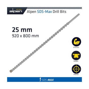 Alpen SDS Max Drill 920X800X25mm - image 01