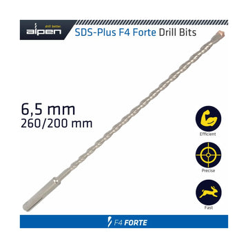 Alpen SDS Plus Bit 260 X 200mm 6.5mm Bulk - image 01
