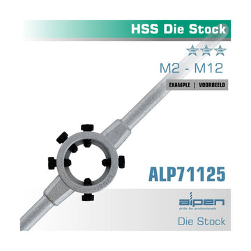 Alpen Die Stock 25X9mm In Pouch HSS - image 01