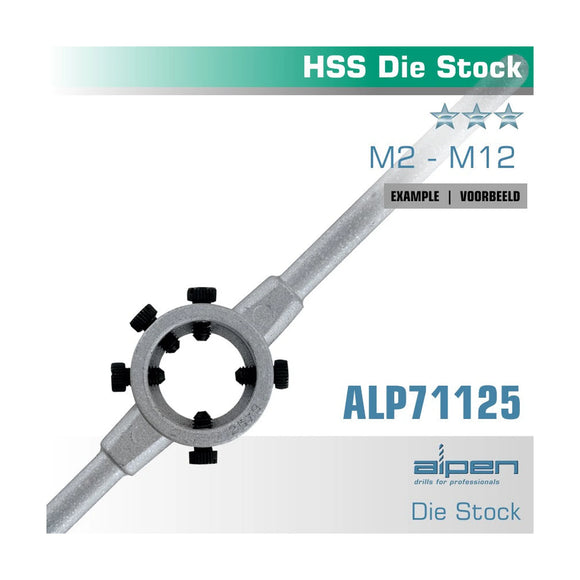 Alpen Die Stock 25X9mm In Pouch HSS - image 01