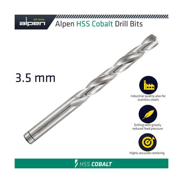 Alpen HSS Cobalt Din 338 3.5mm Bulk - image 01