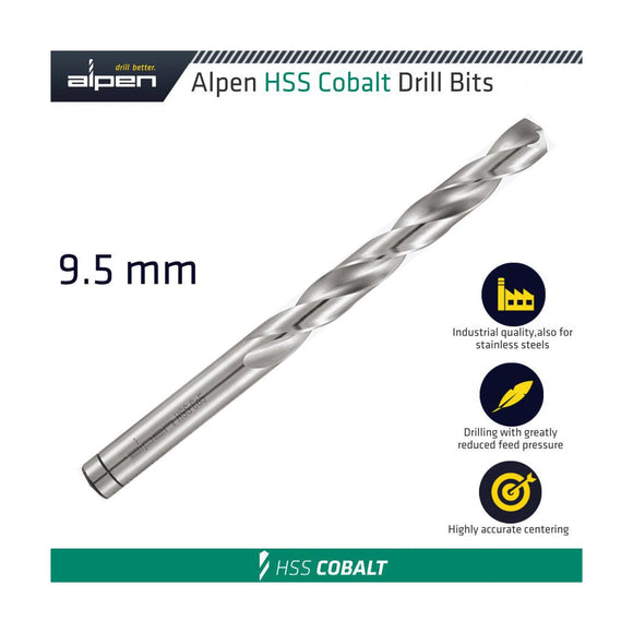 Alpen HSS Cobalt Din 338 9.5mm Bulk - image 01