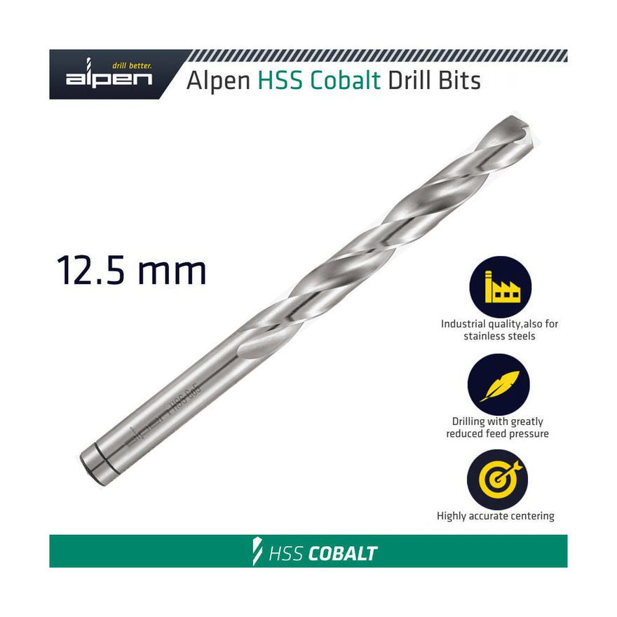 Alpen HSS Cobalt Din 338 12.5mm Bulk - image 01