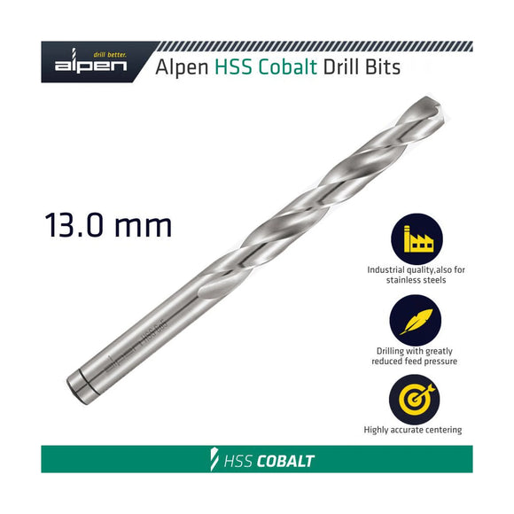 Alpen HSS Cobalt Din 338 13.00mm Bulk - image 01
