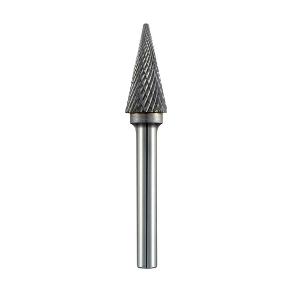 Alpen TC Rotary Burr 12mm Conical Pointed Nose For Hard Metals - image 01