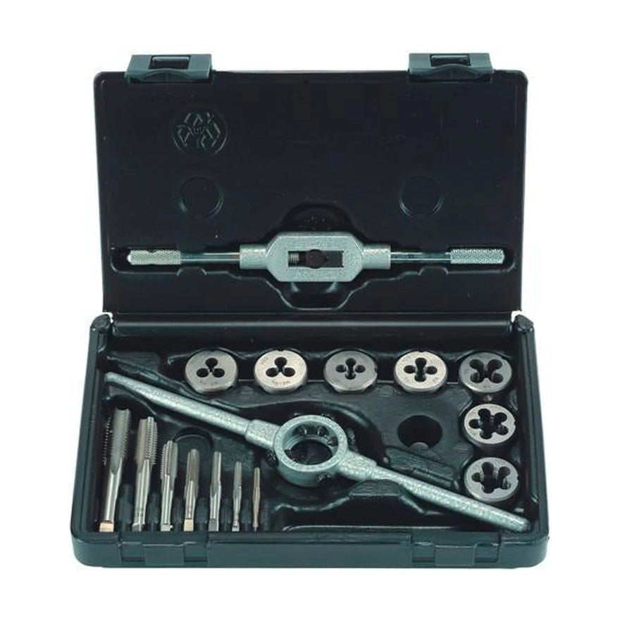 Alpen Tap & Die Set 16 Piece M3 - M12 HSS With Die Holder & Tap Wrench - image 01