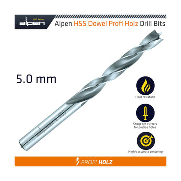 Alpen Wood Drill Bit Profi HSS 5mm - image 01