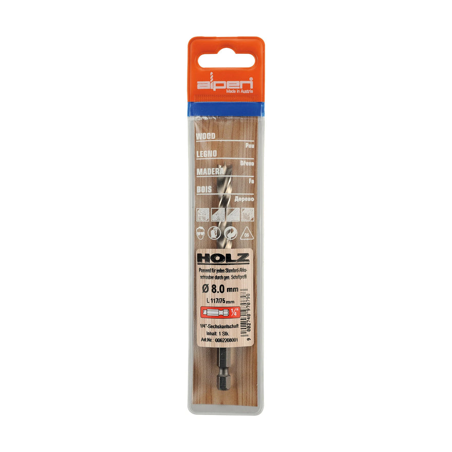 Alpen HSS Wood Bit 4mm Hex Shank - image 01