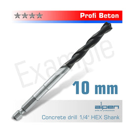 Alpen Concrete Profi Beton Drill Bit 10mm Hex Shank - image 01