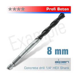 Alpen Concrete Profi Beton Drill Bit 8mm Hex Shank - image 01