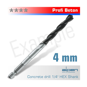 Alpen Concrete Profi Beton Drill Bit 4mm Hex Shank - image 01