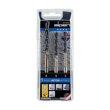 Alpen Profi Beton 3 Piece Set Hex Shank 5 6 8mm - image 01