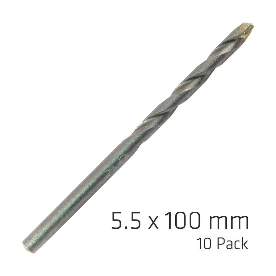 Alpen Masonry Drill Bit Long Life 5.5 X 100mm 10Pack - image 01