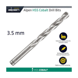Alpen HSS Cobalt Drill Bit 3.5mm - image 01