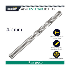 Alpen HSS Cobalt Drill Bit 4.2mm - image 01
