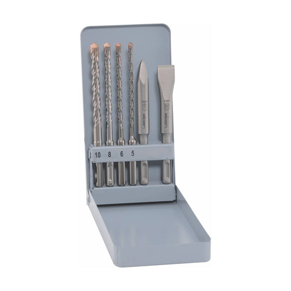 Alpen SDS Plus Mixed Set SDS 5 6 8 10mm X 160-Chisel-Flat 20 X 140-Point 140 - image 01