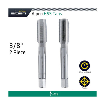 Alpen HSS Hand Tap Set Imperial  G 3/8' Pouched - image 01