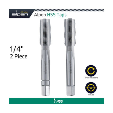 Alpen HSS Hand Tap Set Imperial  G 1/4' Pouched - image 01