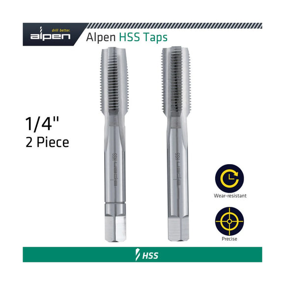 Alpen HSS Hand Tap Set Imperial  G 1/4' Pouched - image 01