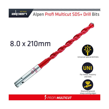 Alpen Profi Multicut SDS Drill Bit 8 X 210mm - image 01