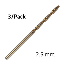 Alpen HSS Sprint Master  2.5mm X3 Sleeved Din338 Alpen Drill Bit - image 01