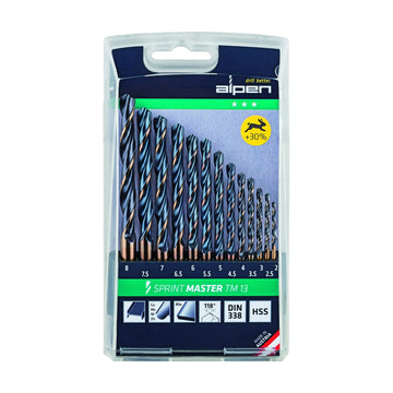 Alpen HSS Sprint Master Drill Bit Set 13 Piece 2-8mm X 0.5 Tm13 - image 01