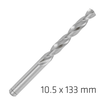 Alpen Pro HSS 10.5mm Drill Din 338 Rn 135 Split Point Plastic Wallet - image 01