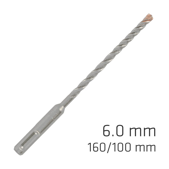 Alpen Force X 6.0 X 160/100 SDS-Plus Rebar Drill Bit X4 Cutting Edges - image 01