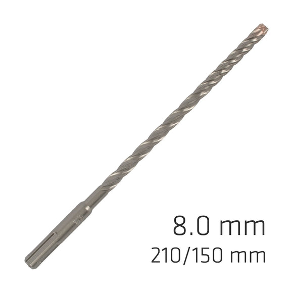 Alpen Force X 8.0 X 210/150 SDS-Plus Rebar Drill Bit X4 Cutting Edges - image 01