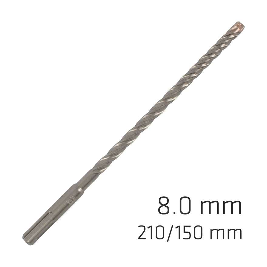Alpen Force X 8.0 X 210/150 SDS-Plus Rebar Drill Bit X4 Cutting Edges - image 01