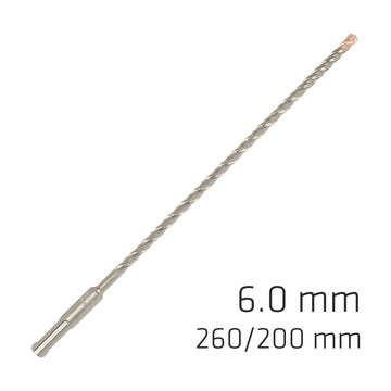 Alpen Force X 6.0 X 260/200 SDS-Plus Rebar Drill Bit X4 Cutting Edges - image 01