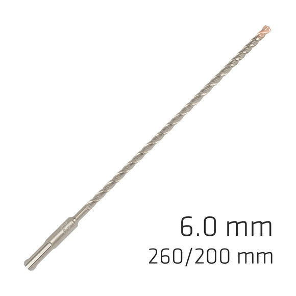 Alpen Force X 6.0 X 260/200 SDS-Plus Rebar Drill Bit X4 Cutting Edges - image 01