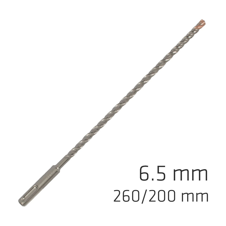 Alpen Force X 6.5 X 260/200 SDS-Plus Rebar Drill Bit X4 Cutting Edges - image 01