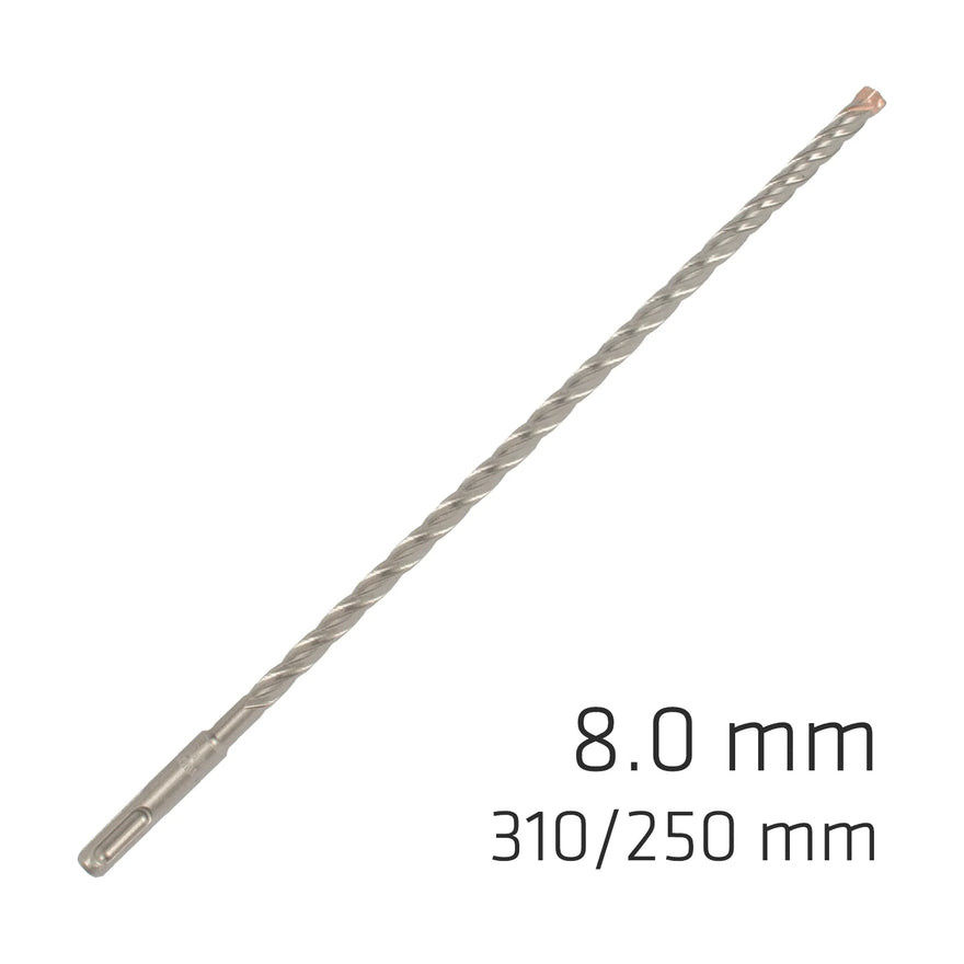 Alpen Force X 8.0 X 310/250 SDS-Plus Rebar Drill Bit X4 Cutting Edges - image 01