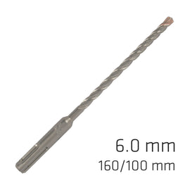 Alpen Force X 6.0 X 160/100 SDS-Plus Rebar Drill Bit X4 Cutting Edges - Bulk - image 01