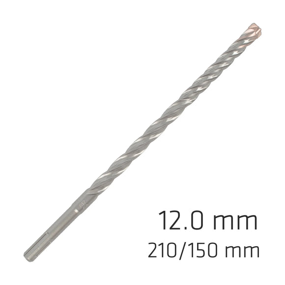 Alpen Force X 12.0 X 210/150 SDS-Plus Rebar Drill Bit X4 Cutting Edges - Bul - image 01
