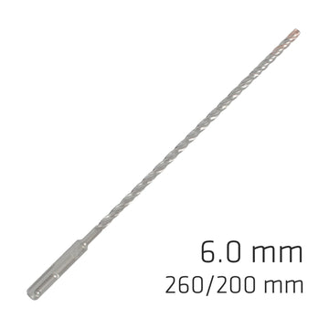 Alpen Force X 6.0 X 260/200 SDS-Plus Rebar Drill Bit X4 Cutting Edges - Bulk - image 01