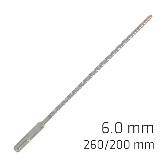 Alpen Force X 6.0 X 260/200 SDS-Plus Rebar Drill Bit X4 Cutting Edges - Bulk - image 01