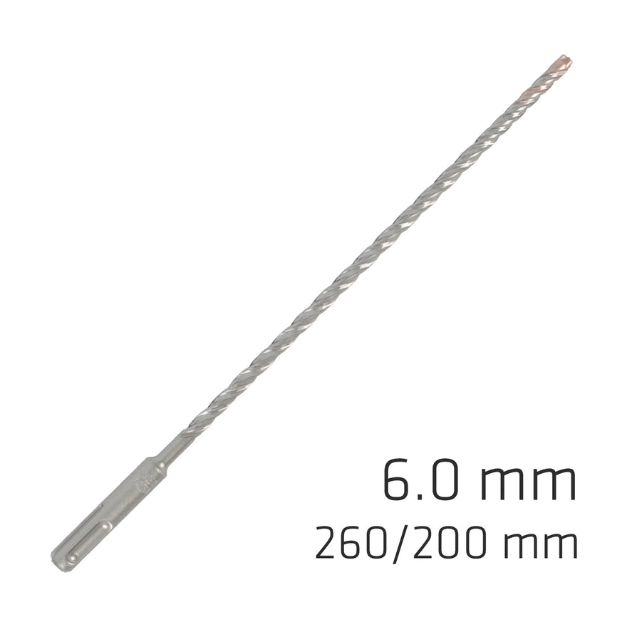 Alpen Force X 6.0 X 260/200 SDS-Plus Rebar Drill Bit X4 Cutting Edges - Bulk - image 01