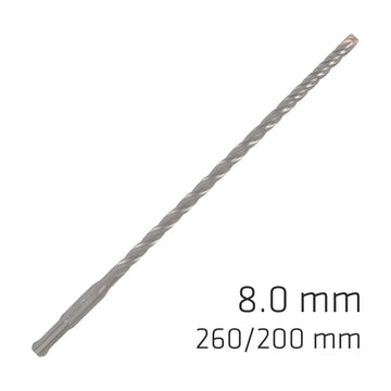 Alpen Force X 8.0 X 260/200 SDS-Plus Rebar Drill Bit X4 Cutting Edges - Bulk - image 01