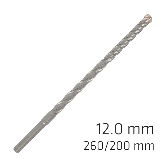 Alpen Force X 12.0 X 260/200 SDS-Plus Rebar Drill Bit X4 Cutting Edges - Bul - image 01