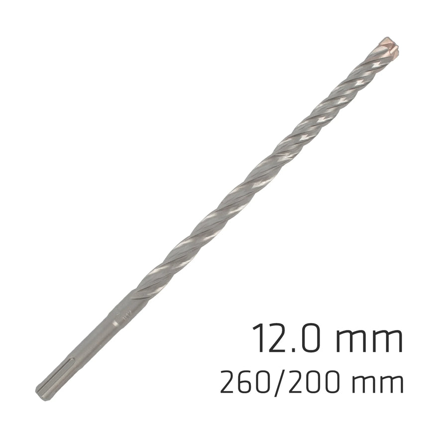 Alpen Force X 12.0 X 260/200 SDS-Plus Rebar Drill Bit X4 Cutting Edges - Bul - image 01