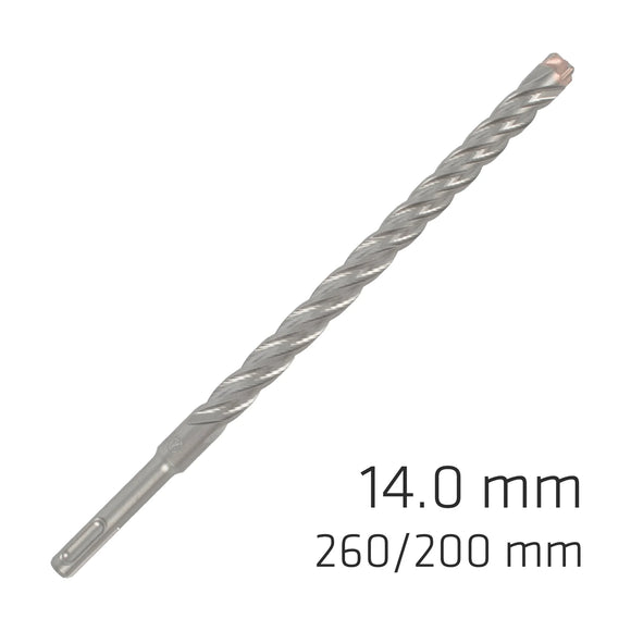 Alpen Force X 14.0 X 260/200 SDS-Plus Rebar Drill Bit X4 Cutting Edges - Bul - image 01